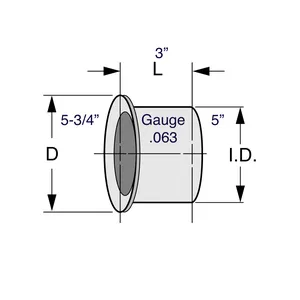 Dynaflex 5" Flared Flange for Turbo Connection