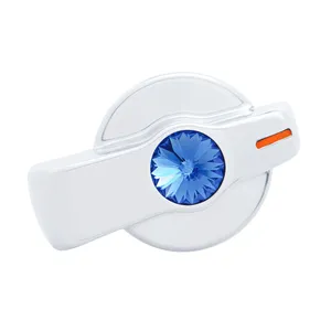 A/C Knob (Newer Model) With Blue Crystal For 2005-2010 Freightliner