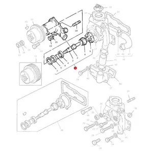 Massey Ferguson Water Pump OEM Engine Cooling Replacement 4222002M91 X — 2