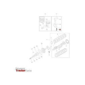 Massey Ferguson Conrod Bolt OEM Engine Fastener 4224864M1 AGCO OEM MF — 4