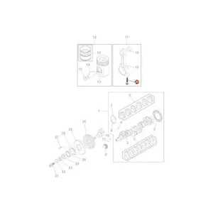 Massey Ferguson Conrod Bolt OEM Engine Fastener 4224864M1 AGCO OEM MF — 2