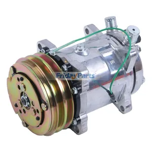 SD5H14HD A/C Compressor 425-963-A230 for Komatsu Excavator PC200-6LC PC210LC-6LC PC220LC-6LC PC250LC-6LC PC300LC-6LC PC400LC-6LC