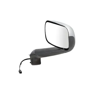 42845-UP CHROME HOOD MIRROR WITH HEATED LENS FOR 2018-2024 FREIGHTLINER… — 2