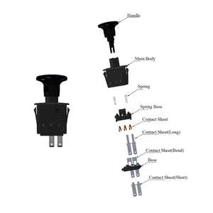 PTO Switch 430-095 95-7489 93-9998 for Exmark Toro Garden Tractors TimeCutter Pro-Line 520L 523D 522 xi Z380 Z420 Z480 Z380 74403 74405 74406 74407 74420 74433 74601 74602 — 3
