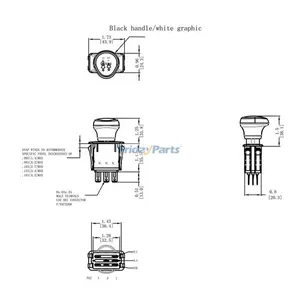 PTO Switch 725-04174 925-04174 6201-344 for CubCadet RZT42 RZT50 RZT54 MTD Delta Toro Troy-Bilt Most Big Red Horse Big Red Mustang Colt and Mustang RZT — 6