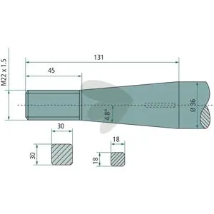 Ball spear tapered nut Schäffer, Fendt M22X1.5