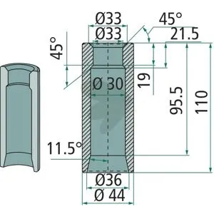 Weld bushing - 53020