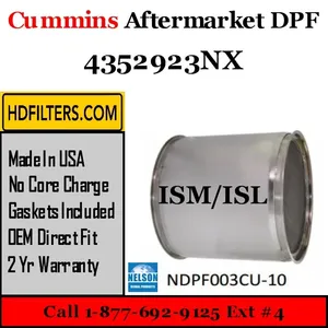 4352923NX Cummins ISM-ISL Engine Diesel Particulate Filter DPF