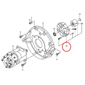 Coupling Assembly With Hub 4402125 for John Deere Excavator 50C — 3