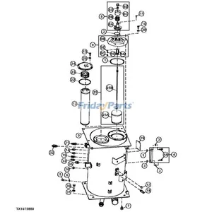 Breather Filter 4437838 for John Deere Excavator 120D 130G 135D 180 190DW 210 230GW 300GLC 470GLC 75C 85D — 8