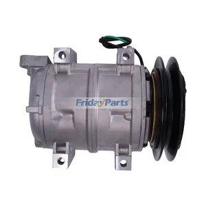 DKS15CH Air Conditioning Compressor 4456130 for Hitachi Excavator ZX200 ZX210W ZX230 ZX270 ZX330 ZX350W — 3
