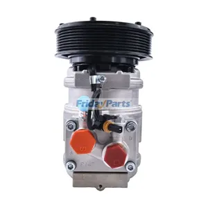 10PA17C 12V 8PK A/C Compressor 447100-2381 for John Deere Tractor 5520 6403 6603 7600 7610 7630 7700 8225 Combine 9410 9510 9610 9760 9780 — 9