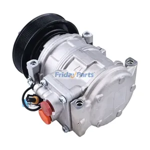 10PA17C 12V 8PK A/C Compressor 447100-2381 for John Deere Tractor 5520 6403 6603 7600 7610 7630 7700 8225 Combine 9410 9510 9610 9760 9780 — 4