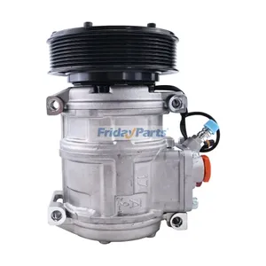 10PA17C 12V 8PK A/C Compressor 447100-2381 for John Deere Tractor 5520 6403 6603 7600 7610 7630 7700 8225 Combine 9410 9510 9610 9760 9780 — 8