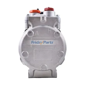 12V 8PK 10PA17C A/C Compressor 447200-4930 447200-4932 447200-5031 for John Deere Tractor 5310N 5410 5420 5510 5525 6403 6603 7200 7400 7720 7820 8100 8120 8210 — 6