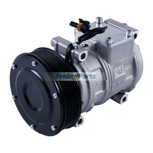 12V 8PK 10PA17C A/C Compressor 447200-4930 447200-4932 447200-5031 for John Deere Tractor 5310N 5410 5420 5510 5525 6403 6603 7200 7400 7720 7820 8100 8120 8210 — 8
