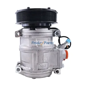 12V 8PK 10PA17C A/C Compressor 447200-4930 447200-4932 447200-5031 for John Deere Tractor 5310N 5410 5420 5510 5525 6403 6603 7200 7400 7720 7820 8100 8120 8210 — 3