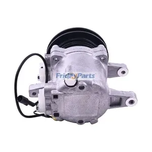 12V SV07E 1PK 111mm A/C Compressor 447280-3081 for Kubota SSV65C SVL90C KX040-4 U55 — 7
