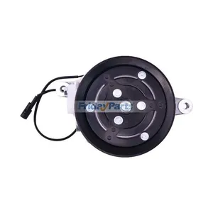 12V SV07E 1PK 111mm A/C Compressor 447280-3081 for Kubota SSV65C SVL90C KX040-4 U55 — 5