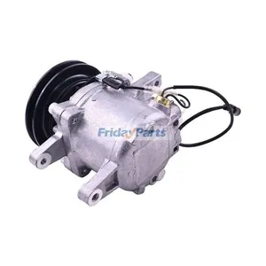 12V SV07E 1PK 111mm A/C Compressor 447280-3081 for Kubota SSV65C SVL90C KX040-4 U55 — 3