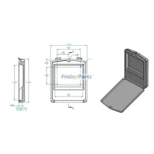 Manual Holder Box 44743GT 24514GT for Genie GS-1530 GS-1532 GS-1930 GS-1932 GS-2032 GS-2046 GS-2632 GS-2646 S-100 S-120 S-60DC Z-135/70 Z-40/23N — 7