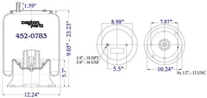 Dayton Parts 452-0783L Air Spring — 5