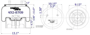 Dayton Parts 452-8709L Air Spring — 5