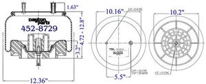 Dayton Parts 452-8729 Air Spring - Rolling Lobe — 5