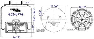 Dayton Parts 452-8774L Air Spring — 5