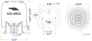 Dayton Parts 452-8852L Air Spring — 5
