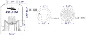 Dayton Parts 452-9192L Air Spring — 5