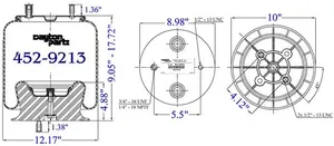 Dayton Parts 452-9213L Air Spring — 6
