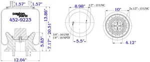 Dayton Parts 452-9223L Air Spring — 5