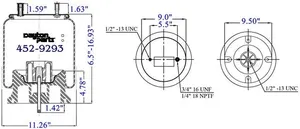 Dayton Parts 452-9293 Air Spring - Rolling Lobe — 5