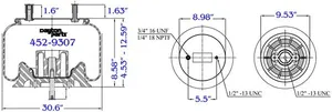 Dayton Parts 452-9307L Air Spring — 5