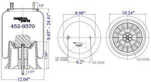 Dayton Parts 452-9370 Air Spring - Rolling Lobe — 5