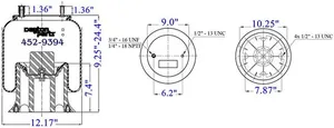Dayton Parts 452-9394L Air Spring — 5