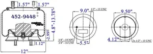 Dayton Parts 452-9448L Air Spring — 5