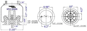 Dayton Parts 452-9466L Air Spring — 5