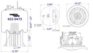 Dayton Parts 452-9473L Air Spring — 5