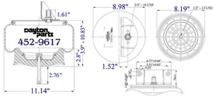 Dayton Parts 452-9617 Air Spring - Rolling Lobe — 5