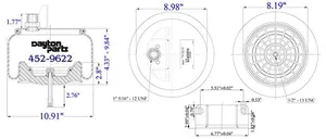 Dayton Parts 452-9622L Air Spring — 5