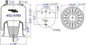 Dayton Parts 452-9780 Air Spring - Rolling Lobe — 5
