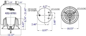 Dayton Parts 452-9781L Air Spring — 5