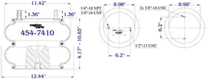 Dayton Parts 454-7410L Air Spring — 2