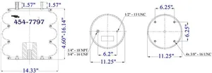 Dayton Parts 454-7797L Air Spring — 6