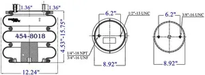 Dayton Parts 454-8018L Air Spring — 6