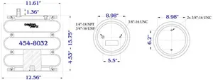 Dayton Parts 454-8032L Air Spring — 5