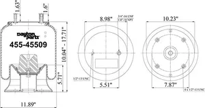 Dayton Parts 455-45509L Air Spring — 5