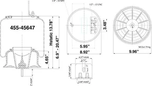 Dayton Parts 455-45647 Air Spring - Rolling Lobe — 7